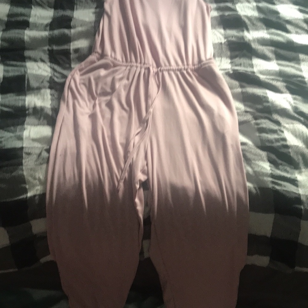 Everyday Mauve Pink Wide-Leg Jumpsuit with Drawstring Waist